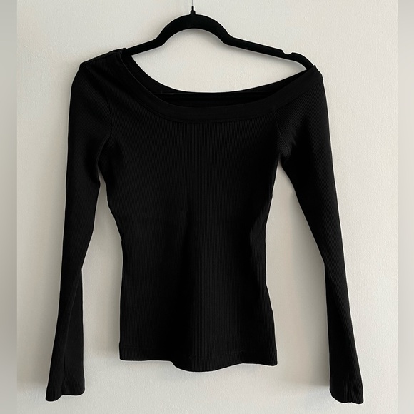 Citizens black ribbed top size small - Picture 2 of 7